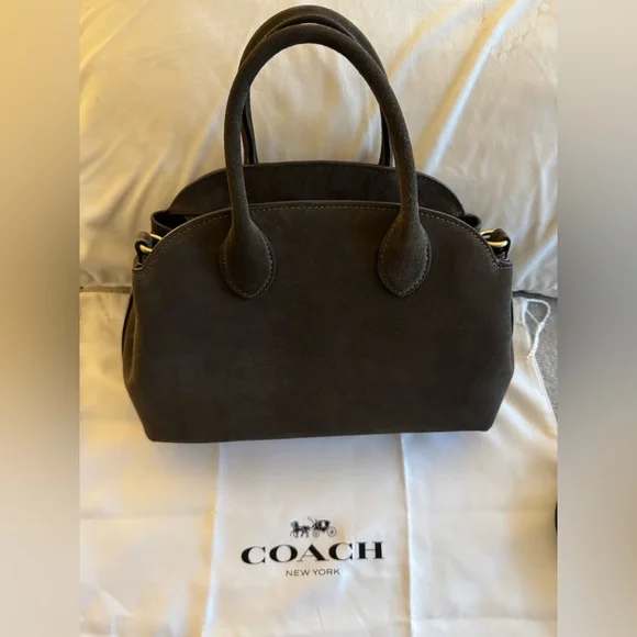 Coach Empire 28 Olive Green Suede - Picture 6 of 15